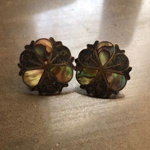 Vintage screw back earrings.